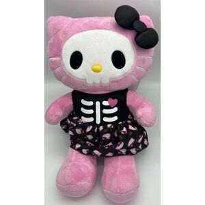 Build a Bear Hello Kitty Skeleton Halloween w/ Dress & Heartbeat Feature Sanrio